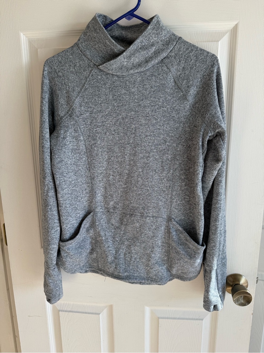 tek gear Gray Cowl Neck Pullover Sweater